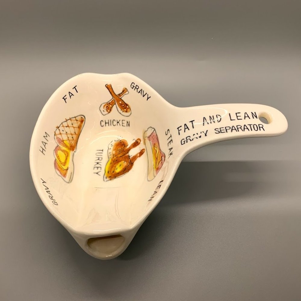 Vintage ESD Japan Hand Painted Gravy Separator